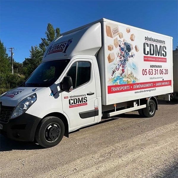 CDMS déménagement vous présente l'un ses camion de déménagement Camion de déménagement CDMS